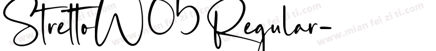 StrettoW05 Regular字体转换